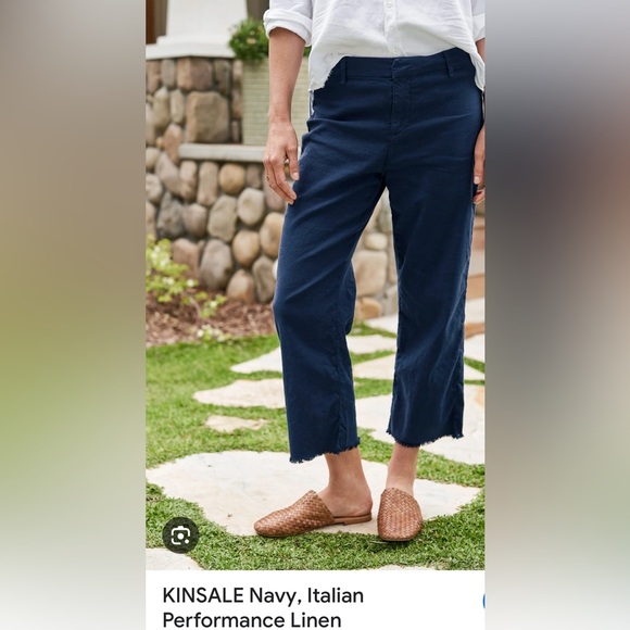 Frank & Eileen Kinsale Navy Pants. Size 10. Worn once. EUC